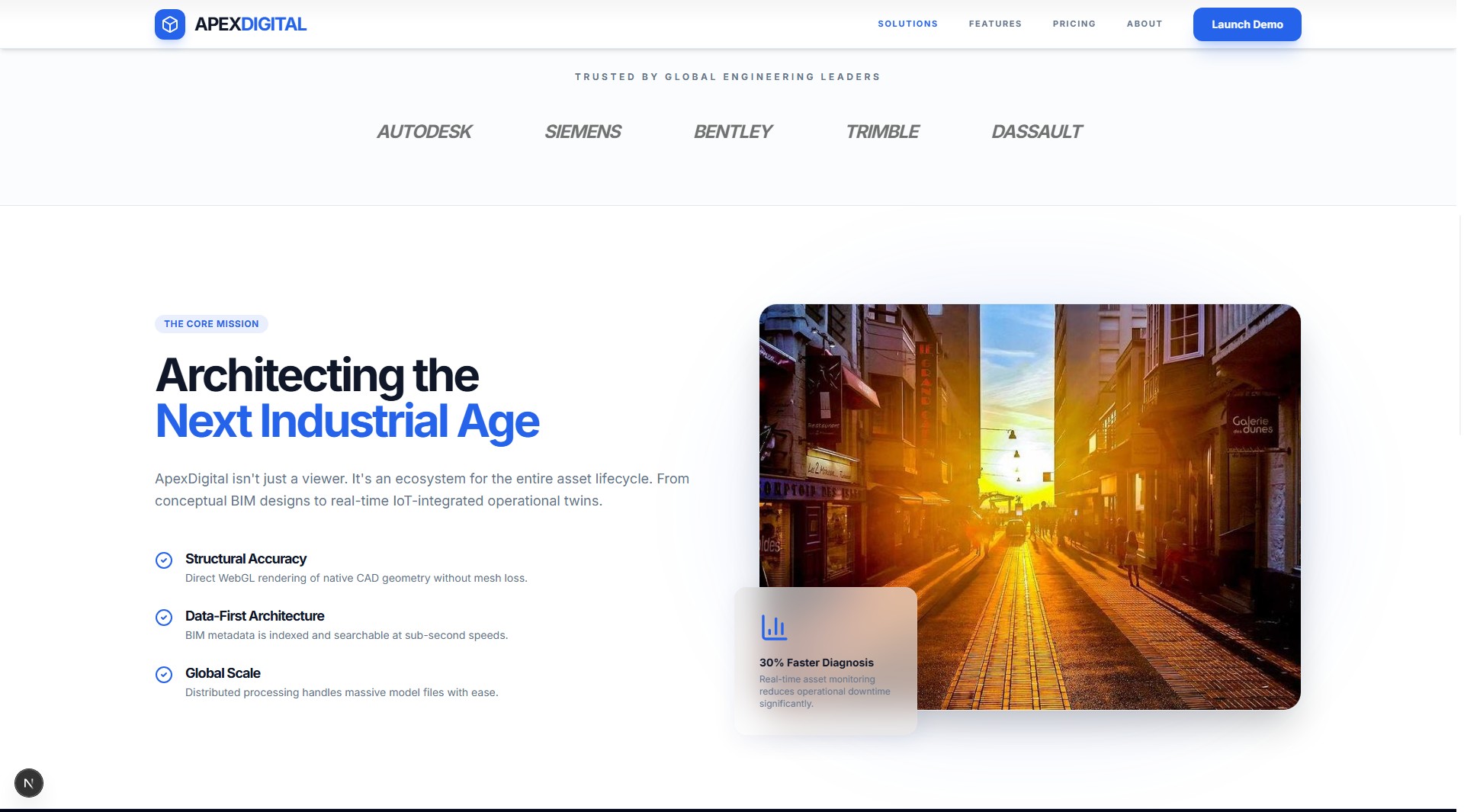 ApexDigital website homepage section two.